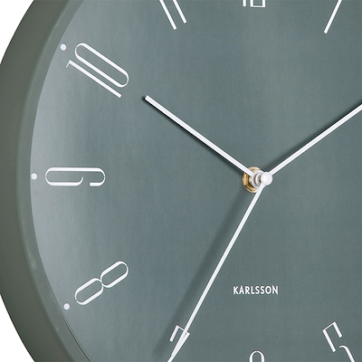 Karlsson Regal Numbers vægur grøn Ø30 cm
