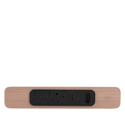 Karlsson Retro Flat vækkeur med trådløs oplader hvid