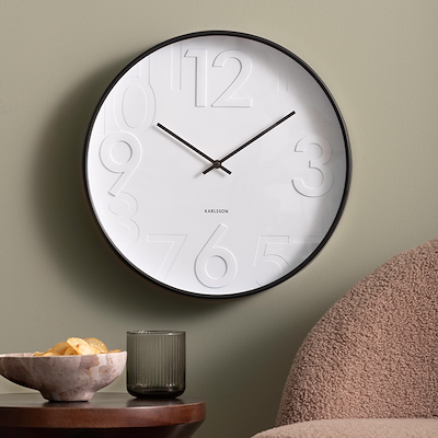 Karlsson Ayuno vægur sort Ø40 cm