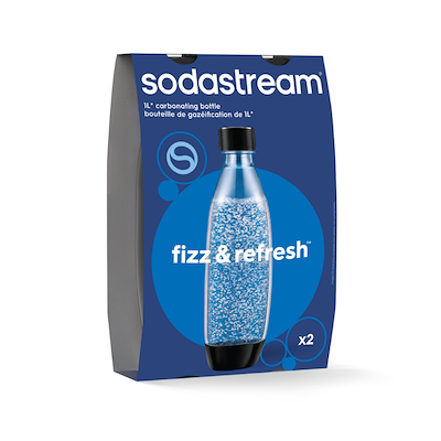 Sodastream Fuse DWS flaske klar 1 liter 2 stk.