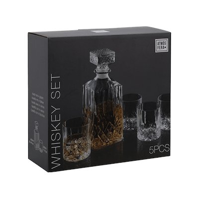 Karaffelsæt med glas 5 dele