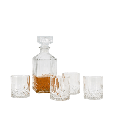 Karaffelsæt med glas 5 dele