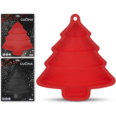 Cucina bageform juletræ rød