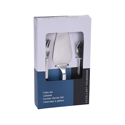 Kagesæt 9 dele - kagespade inkl. 8 kagegafler