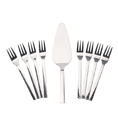 Kagesæt 9 dele - kagespade inkl. 8 kagegafler