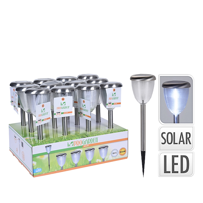 Solar LED solcelle havefakkel Ø8xH35 cm