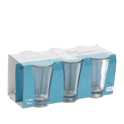 Snapseglas 40 ml 6 stk.