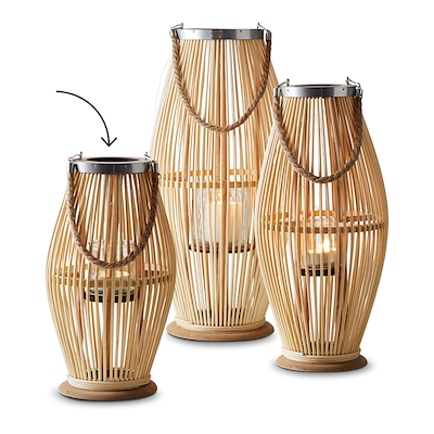 Lanterne i bambus 38 cm