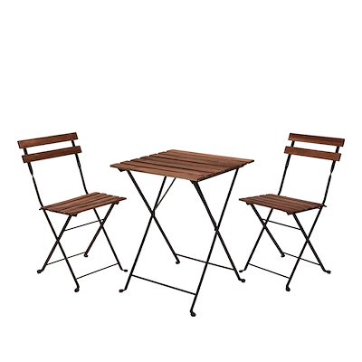 Cafésæt med 2 stole og 1 bord