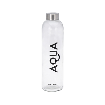 Drikkeflaske i glas 750 ml - 4 assorterede varianter
