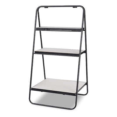 Sammenklappelig reol hvid H76 cm