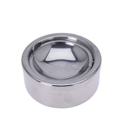 Askebæger med tryklåg rustfrit stål Ø 11,5 cm