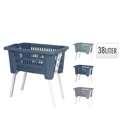 Vasketøjskurv assorteret 38 liter