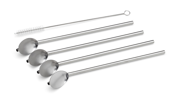 Sugeør med ske 4 rør + 1 ske stål