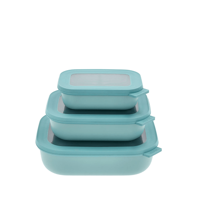 Mepal Cirqula skålesæt med låg lav nordic green