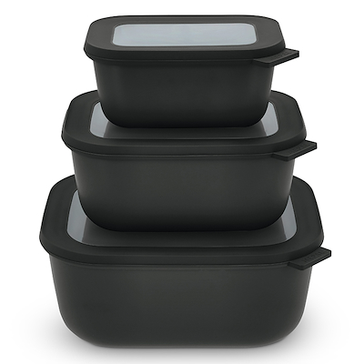 Mepal Cirqula skålesæt med låg høj sort