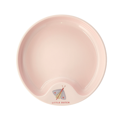 Mepal Mio Flowers & Butterflies begyndertallerken rosa Ø17,5 cm