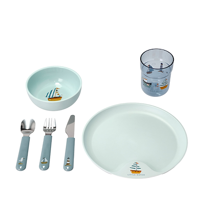 Mepal Mio Sailors Bay børnesæt blå 6 dele