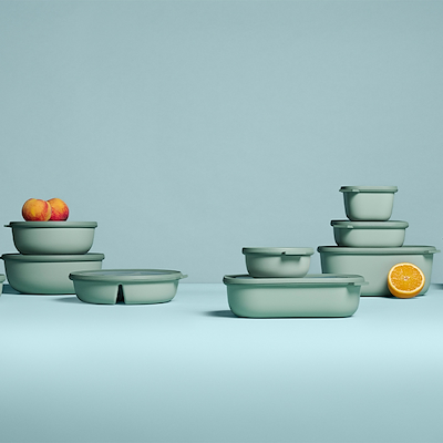 Mepal Cirqula skålesæt med låg lav nordic sage rektangulær