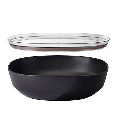Mepal Silueta serveringsskål m. låg nordic black 4 liter
