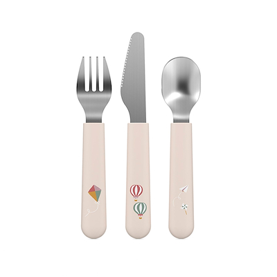 Mepal Mio Sunshine & Rainbow børnebestik hvid 3 dele