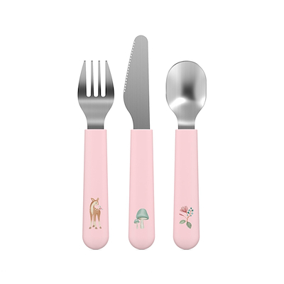 Mepal Mio Fairy Garden børnebestik rosa 3 dele