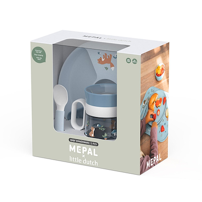 Mepal Mio Forest Friends begyndersæt 3 dele inklusiv rumdeler blå