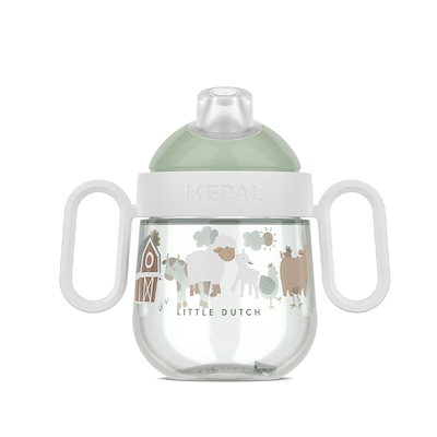 Mepal Mio Little Farm babykrus non drip grøn 200 ml