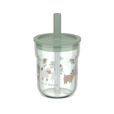 Mepal Mio Little Goose børneglas med sugerør grøn 250 ml