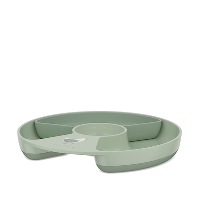 Mepal Mio Little Farm børnetallerken med opdeling grøn Ø20 cm