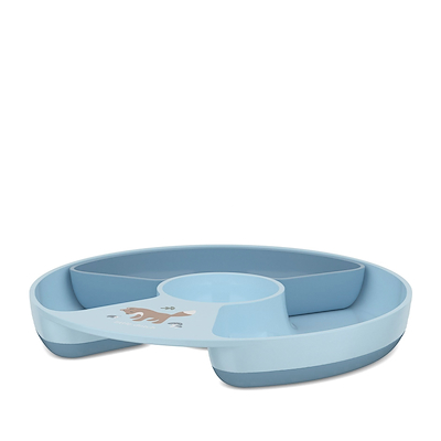 Mepal Mio Forest Friends børnetallerken med opdeling blå Ø20 cm
