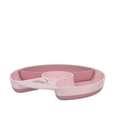 Mepal Mio Fairy Garden børnetallerken med opdeling rosa Ø20 cm