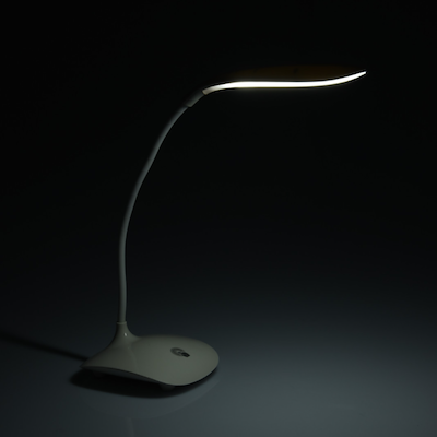 LED bordlampe hvid H44 cm