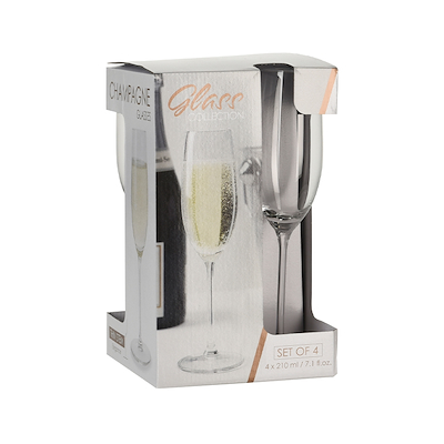 Champagne glas 210 ml 4 stk.