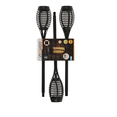 Solar solcelle fakkelsæt med 3 stk.