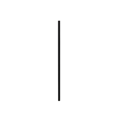 Genanvendelige sugerør sort L 22 cm 50 stk.
