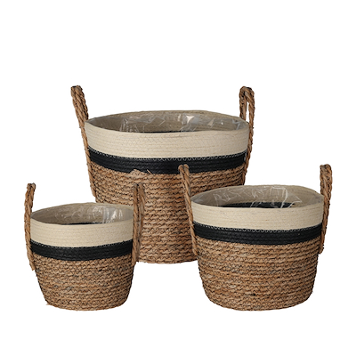 Fletkurv sæt brun 3 stk.