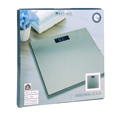 Bathroom Solutions badevægt i hærdet glas max 180 kg