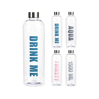 Drikkedunk 1,5 liter med 4 assorterede tekster