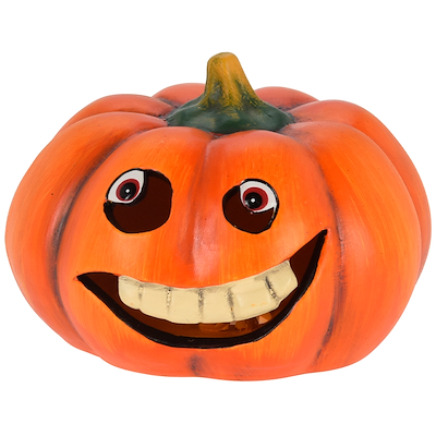 Halloween græskar med farvet LED lys assorteret