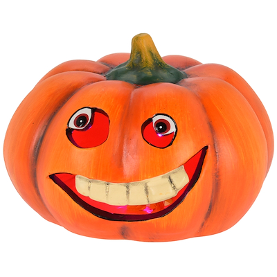 Halloween græskar med farvet LED lys assorteret