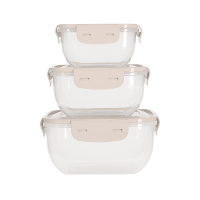 Opbevaringsbokse sæt med 3 stk. i assorterede farver