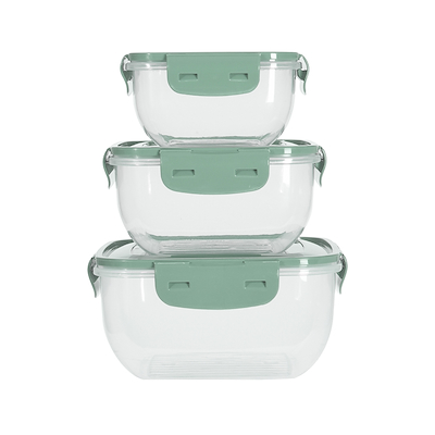 Opbevaringsbokse sæt med 3 stk. i assorterede farver