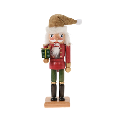 Nøddeknækker i træ assorteret 25 cm