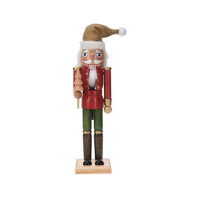 Nøddeknækker i træ 38 cm