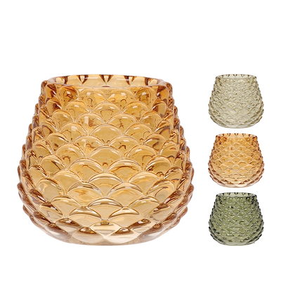 Fyrfadsstage amber 7,4 cm assorteret