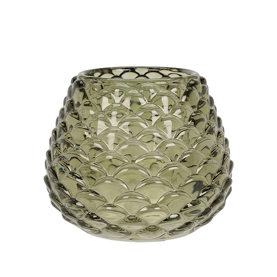 Fyrfadsstage amber 10 cm assorteret