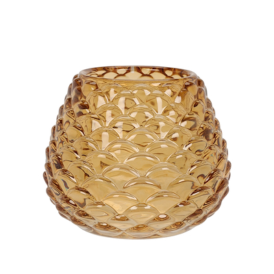 Fyrfadsstage amber 10 cm assorteret