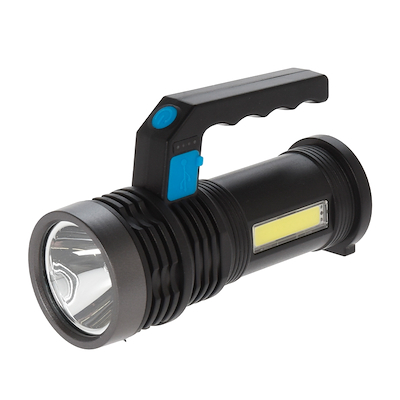 LED lommelygte med håndtag og USB