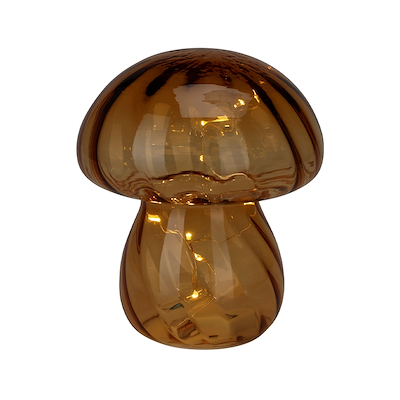 Mushroom lampe 3 assorterede farver ø13,5xh15,5cm